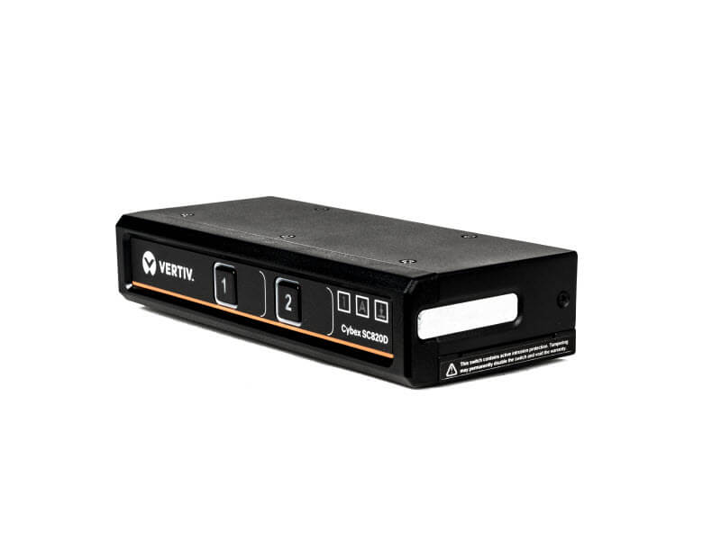 SC820D Vertiv Cybex SC800 Series Secure Desktop KVM Switch | 2 Port | DP & HDMI Image